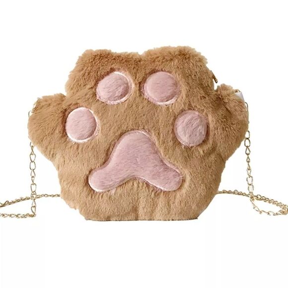 NWOT Soft Cat Paw Crossbody Purse - Picture 3 of 4